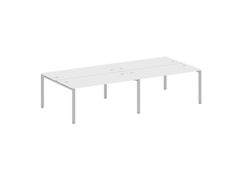 Стол-станция METALL SYSTEM на 4 раб.места на П-образном м/к БП.СМ-4.4  2800*1475*750